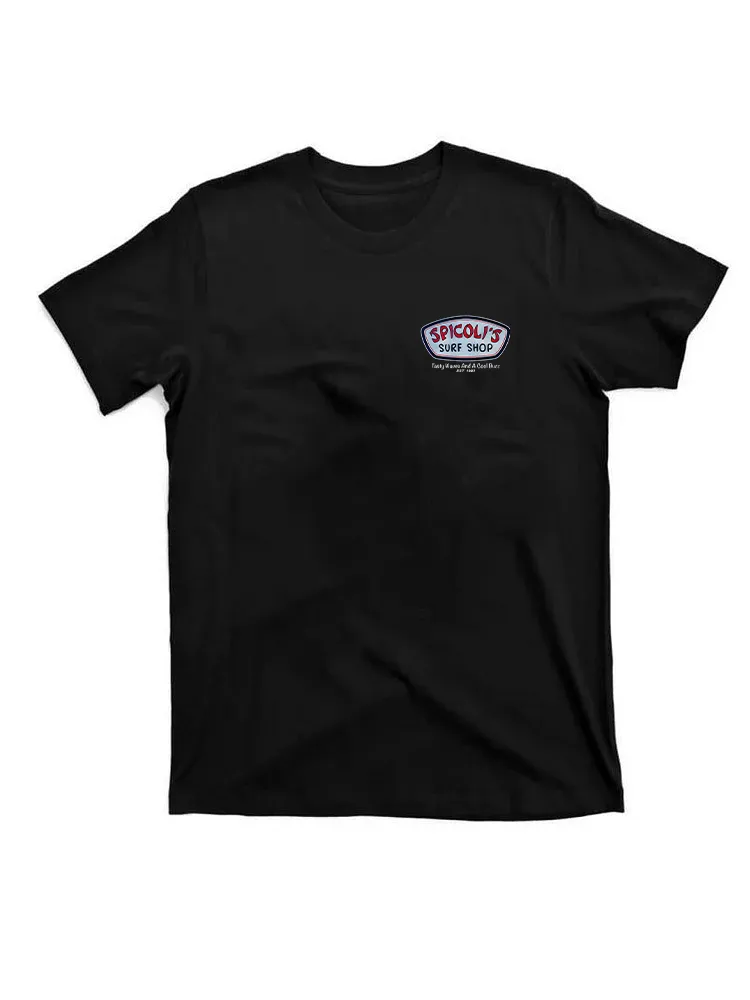 Spicoli'S Surf Shop Tasty Waves And A Cool Buzz Men'S T-Shirt