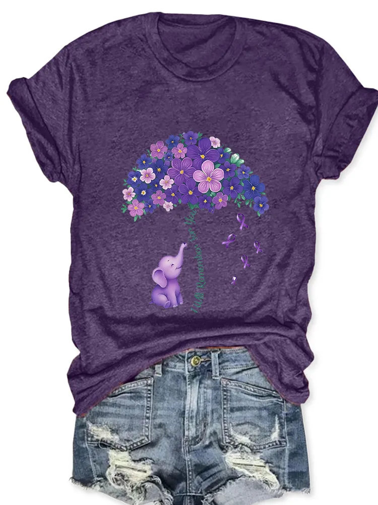 Women'S I Will Remember For You Round-Neck Short-Sleeved T-Shirt