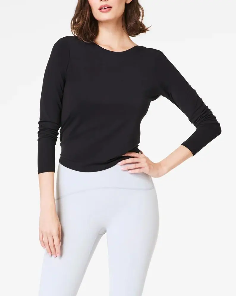 Long Sleeve Convertible Tie Top