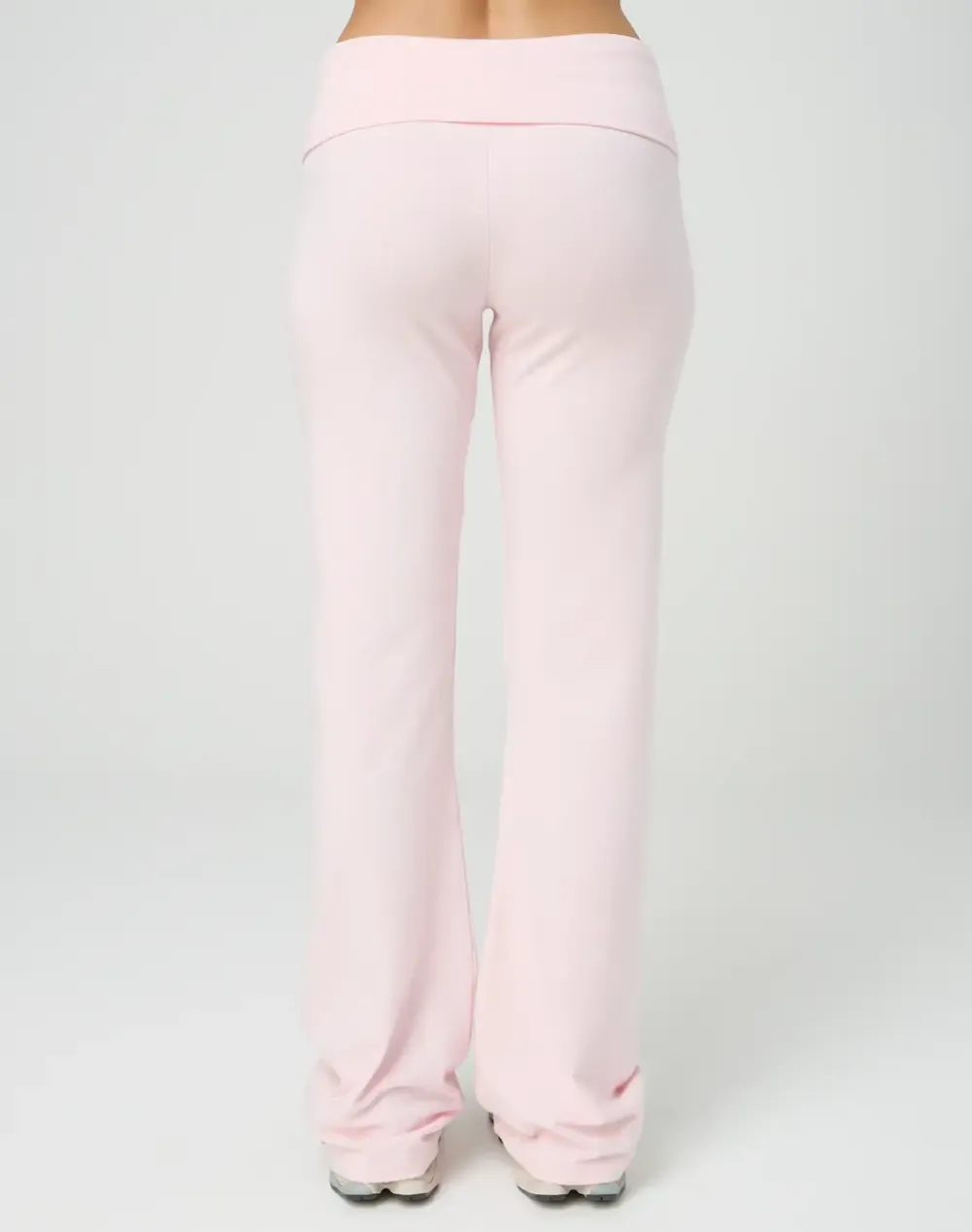 Cotton Foldover Flare Pant