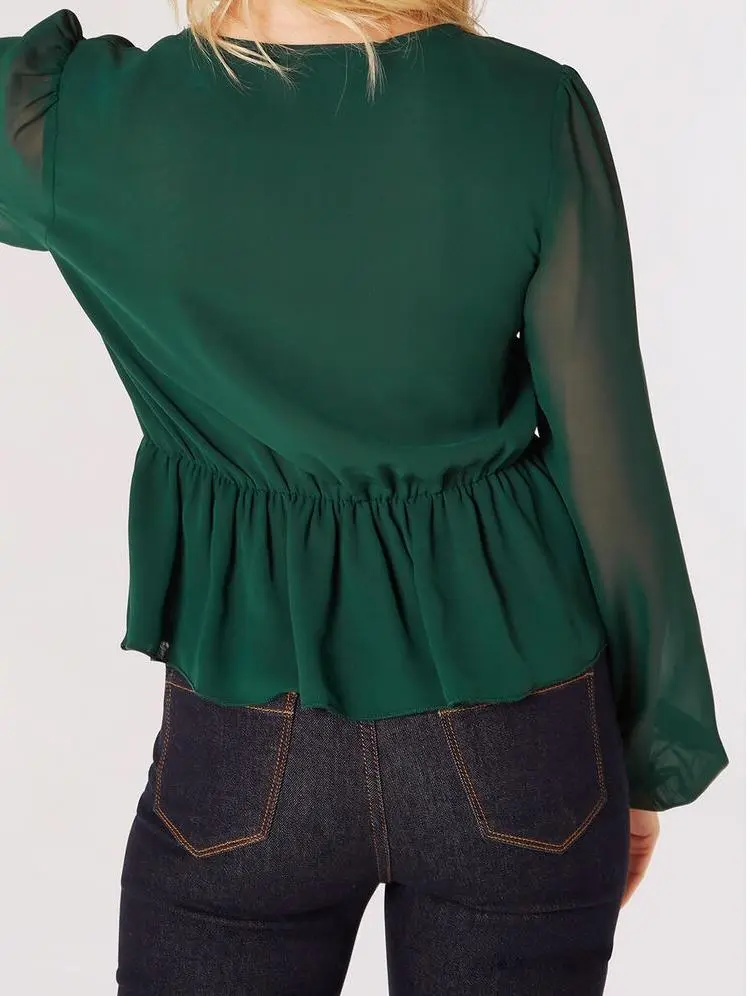 Front Twist Chiffon Top