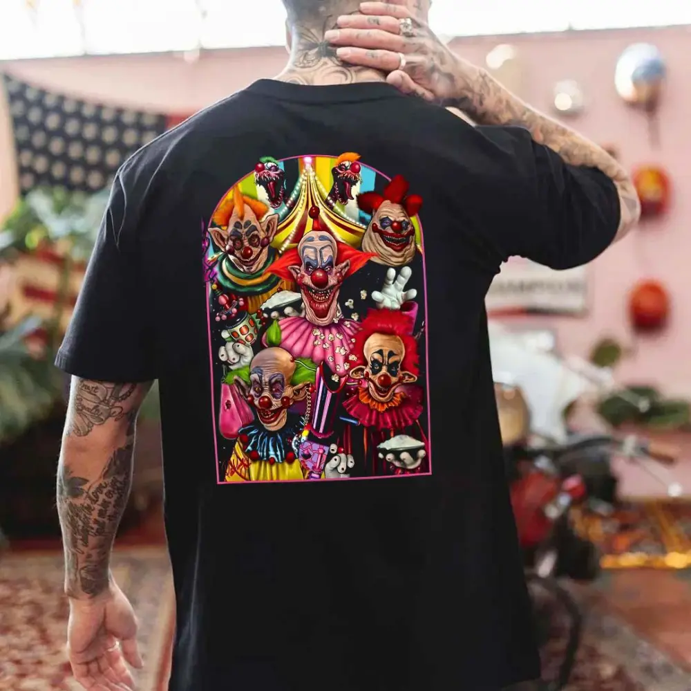 Horror Clowns Printed Men's T-shirt
