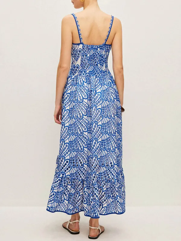 Hollow Detail Maxi Cami Dress