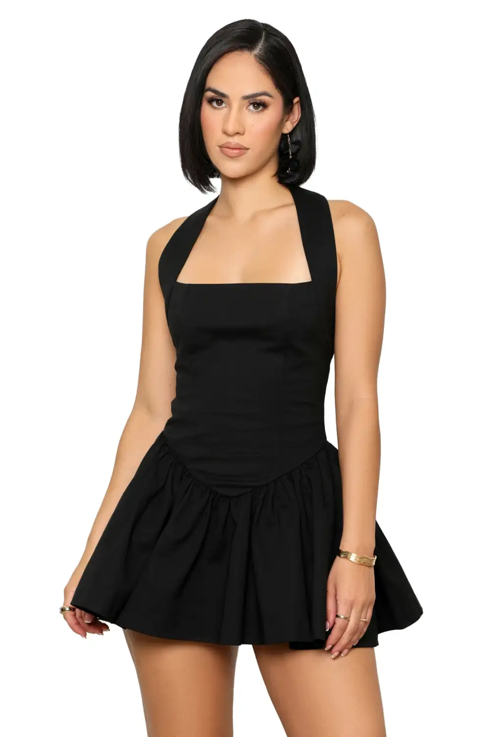 Baby Doll Skater Dress (Black)