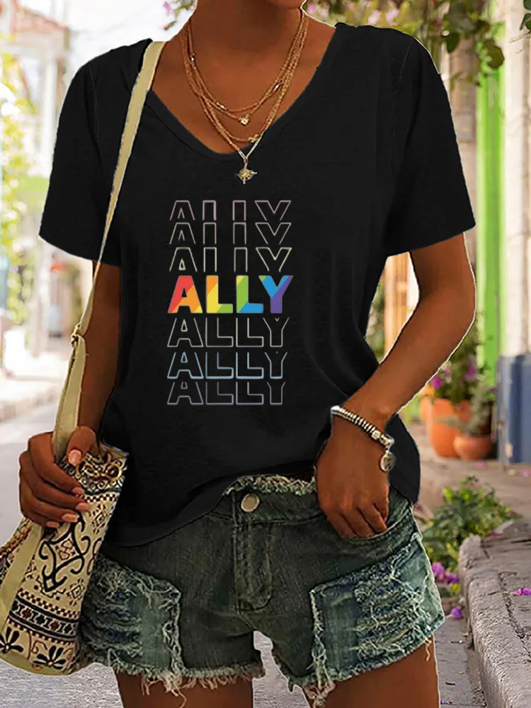 T-Shirt LGBTQ Ally Shirt, Love Is Love Tshirt, LGBTQ Support Gift, Trans Ally Tshirt