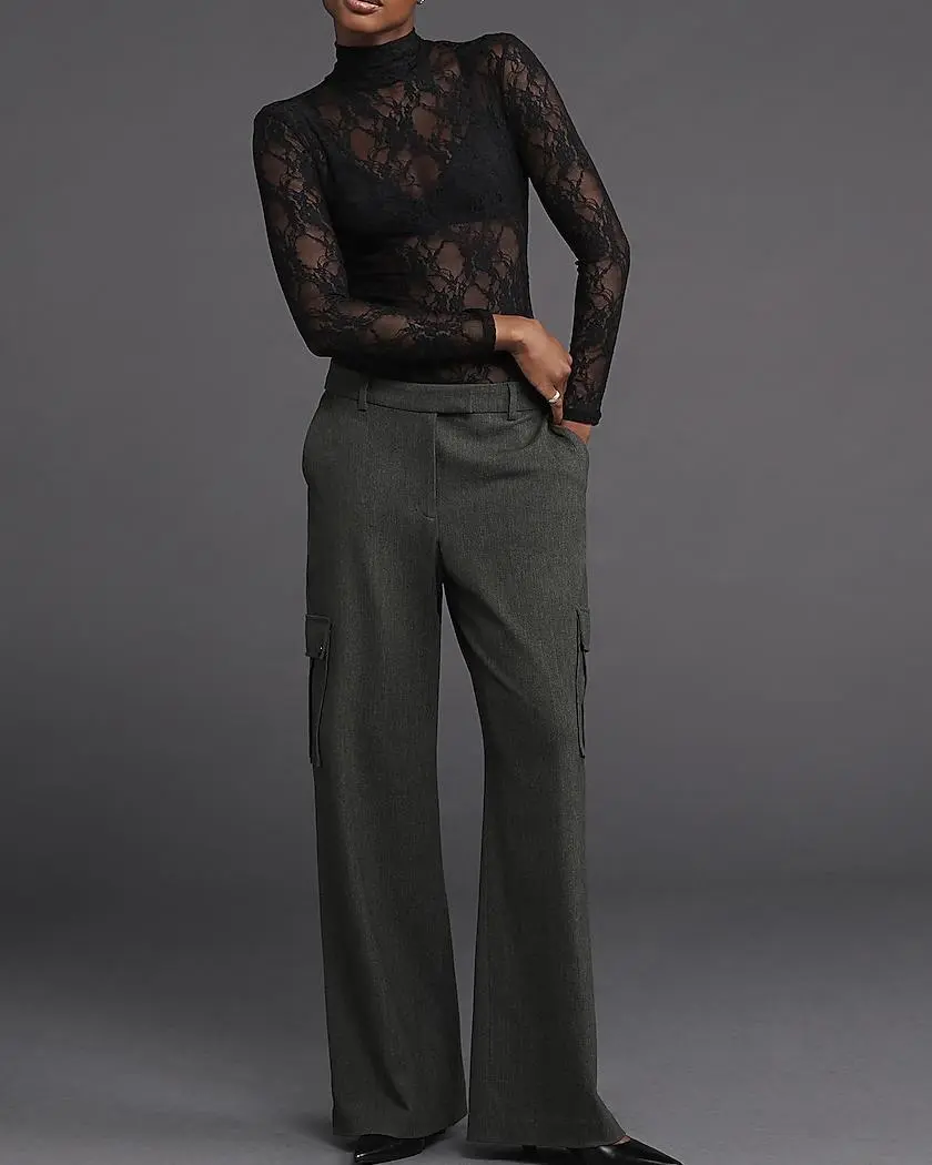 Editor Mid Rise Cargo Trouser Pant