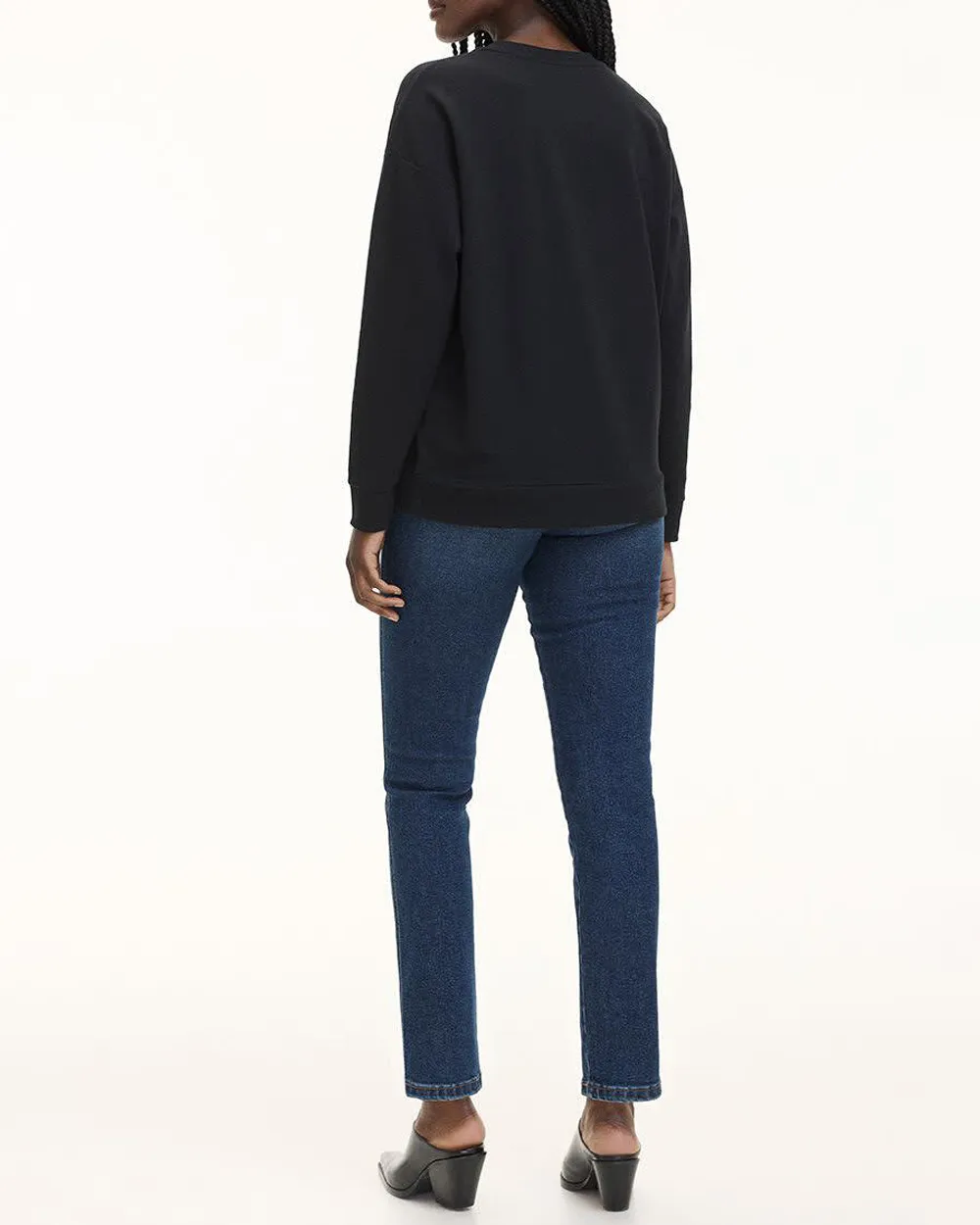 Long-Sleeve Crew-Neck Sweatshirt