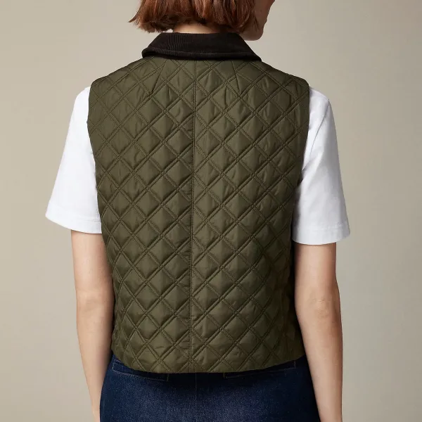 Quilted barn vest