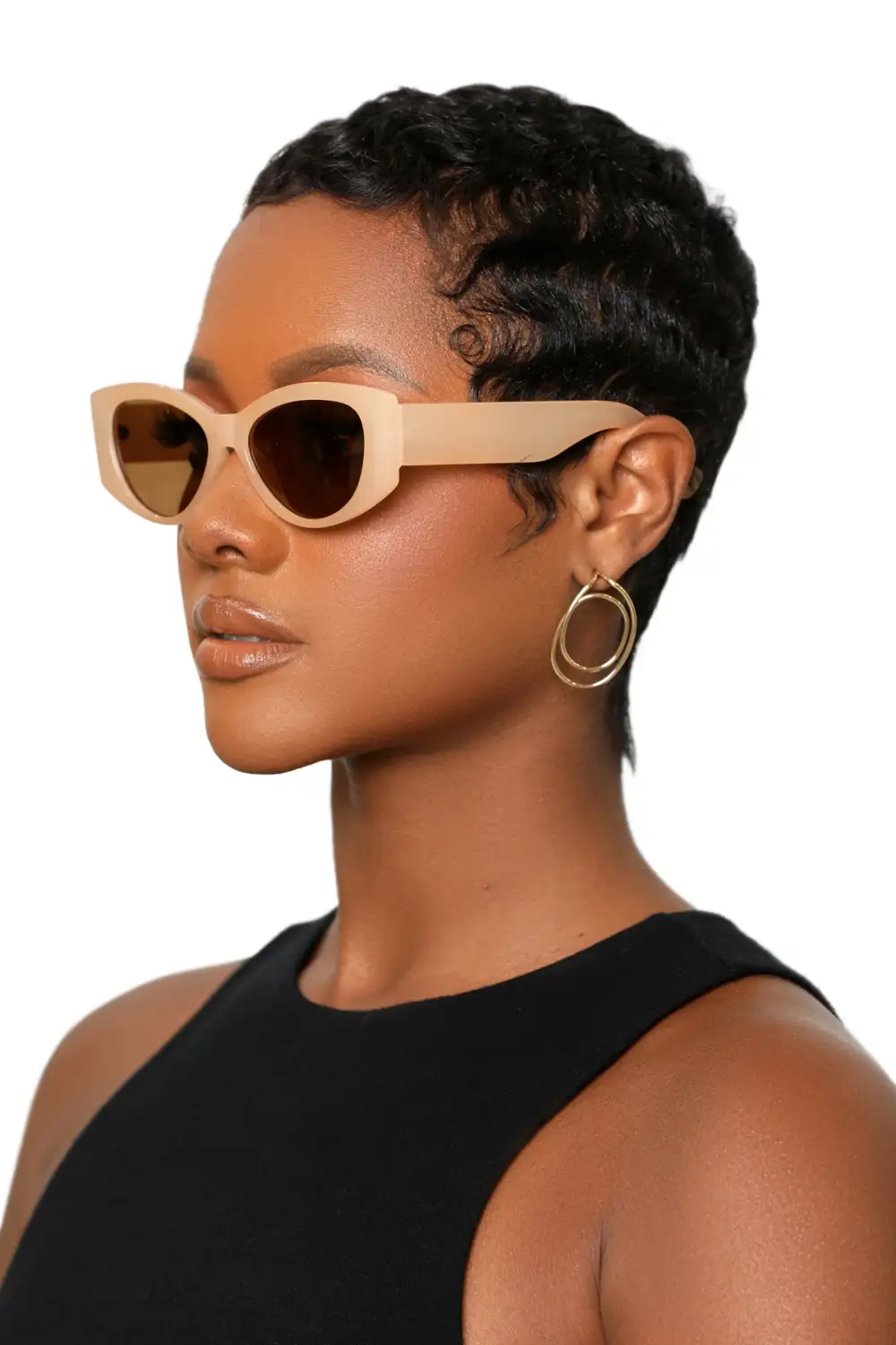 Sunscape Cat Eye Sunglasses (Peach)
