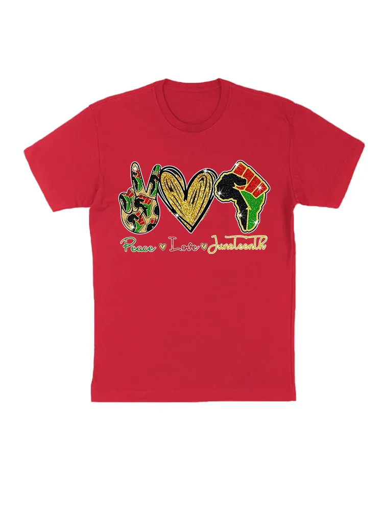 Peace Love Juneteenth T-Shirt