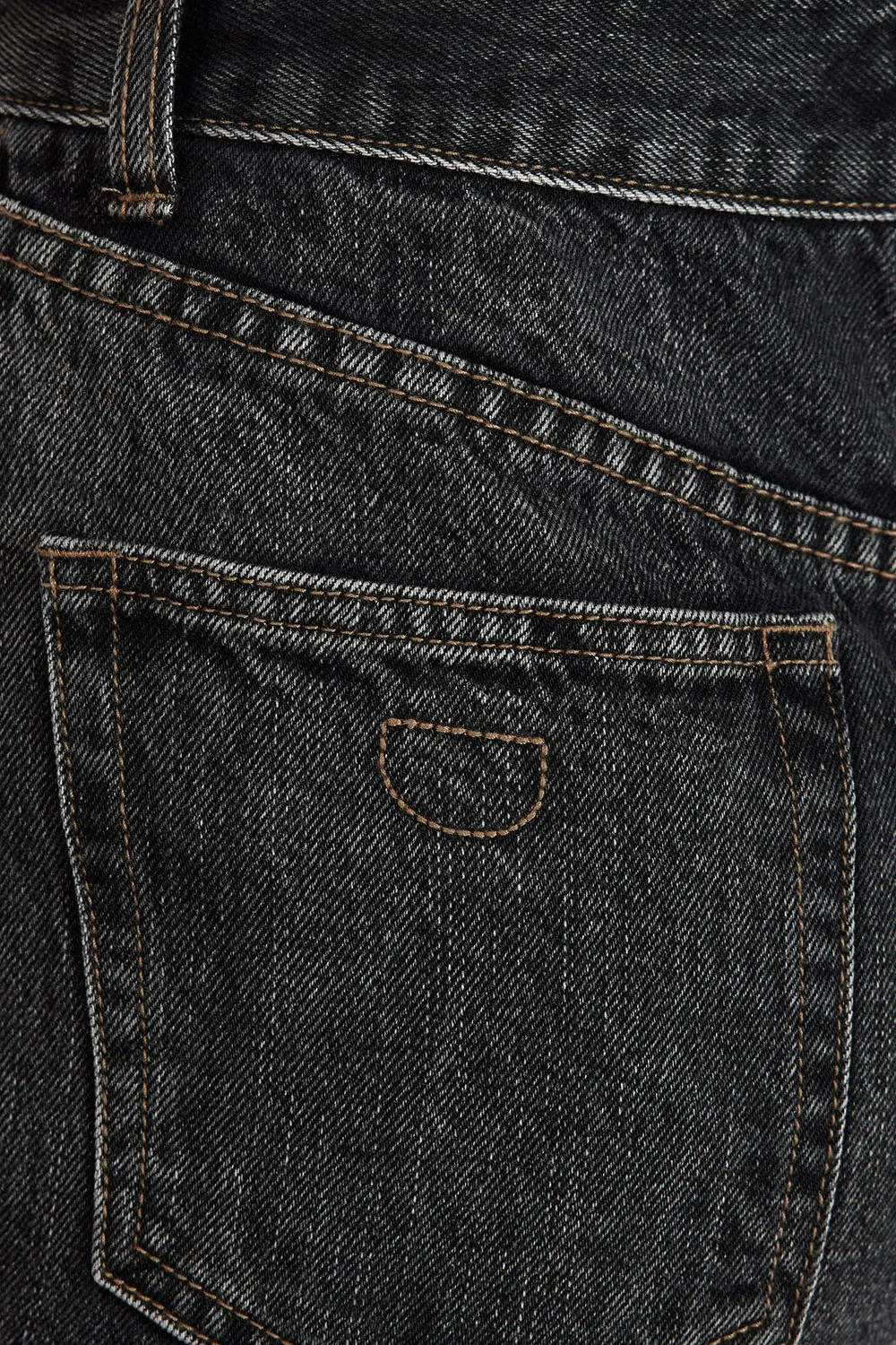 FINN WASHED BLACK TWISTED SEAM JEAN