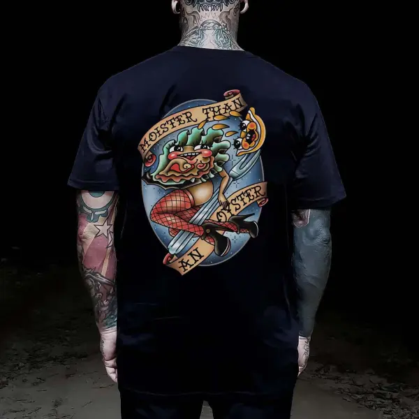 Moister Than An Oyster Printed Men's T-shirt