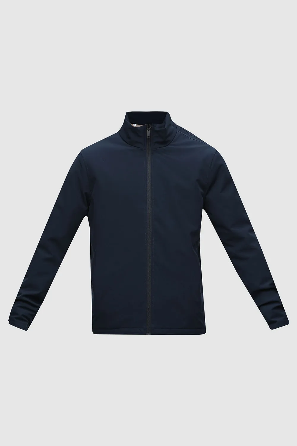 Navy Blue High Neck Padded Jacket