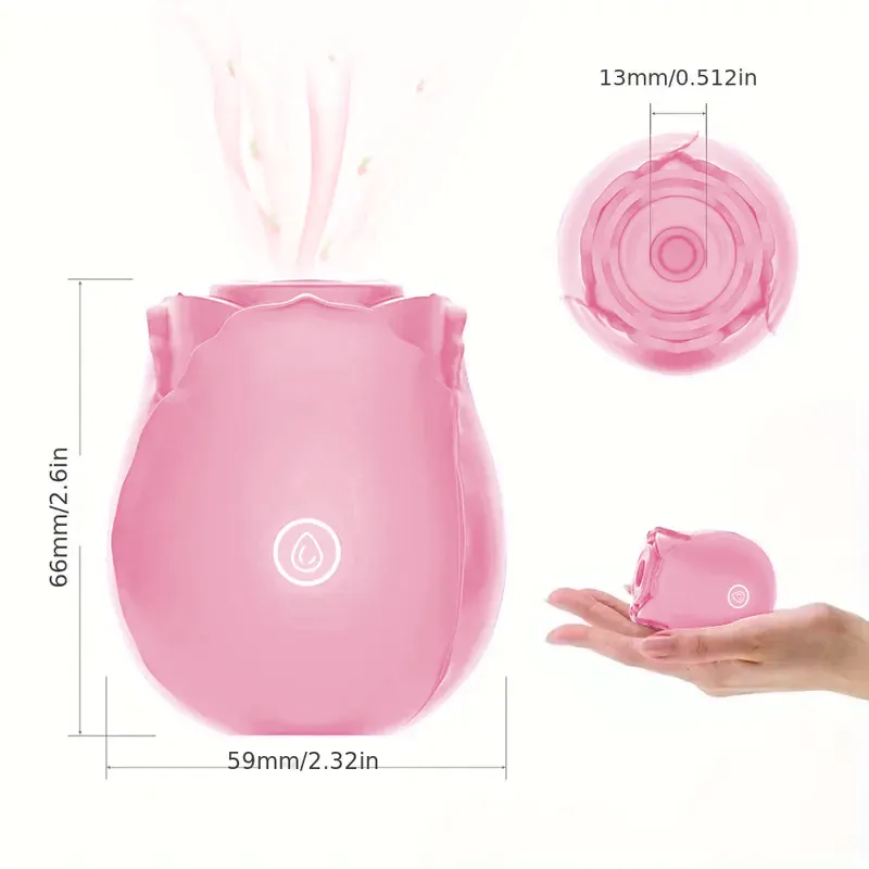 Pink Rose Toy Vibrator Classic Sucking Vibrator 10 Frequency