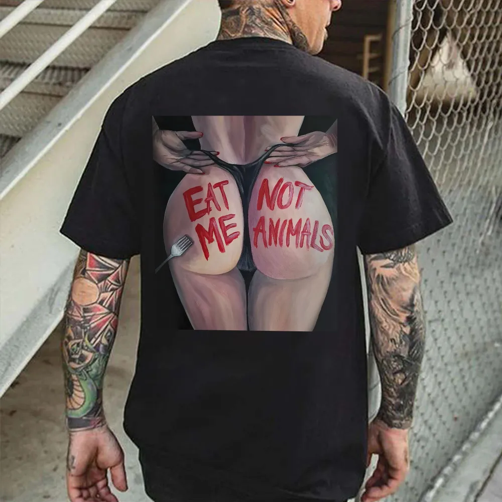 Eat Me Not Animals Printed Men's T-shirt
