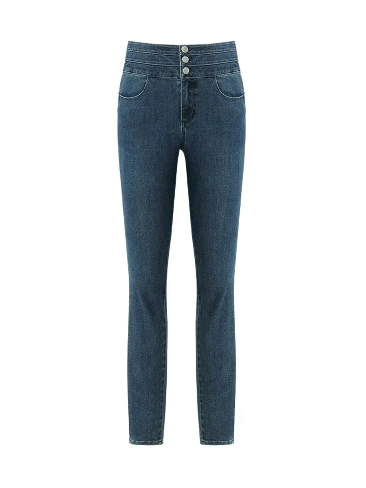 Denim Sheath High-Waisted Women Jeans