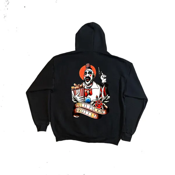 Tutti Fuckin' Frutti Printed Men's Zip-Up Hoodie