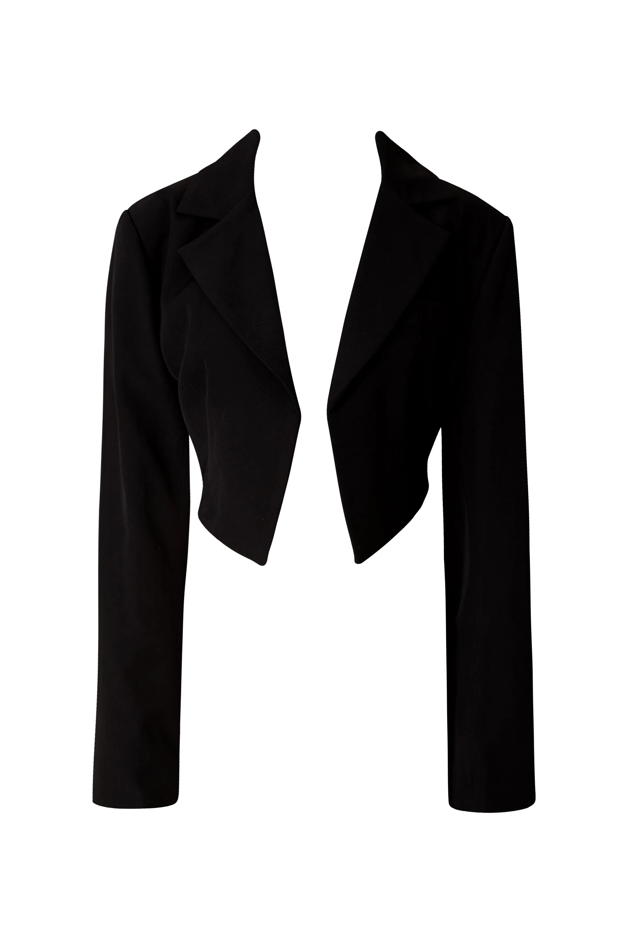 Black Short Long Sleeve Blazer