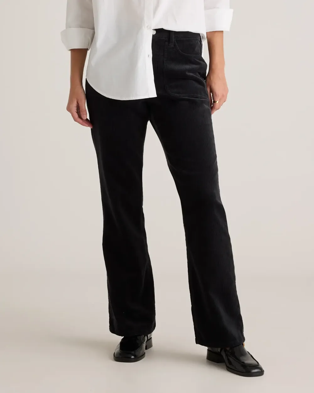 Cotton Corduroy Flare Pants