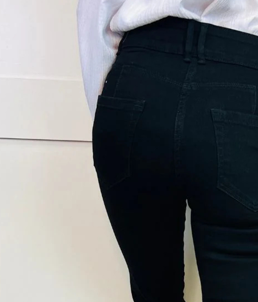 Black Waist Enhancer Slim Jeans