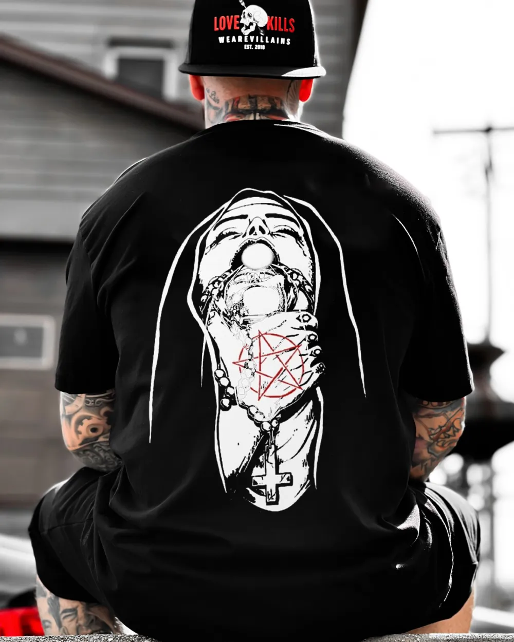 Unholy Nun Printed Men's T-shirt