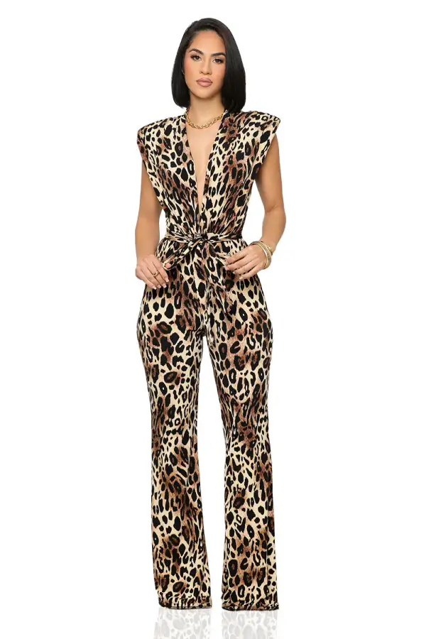 For The Love Of Leopard Jumpsuit