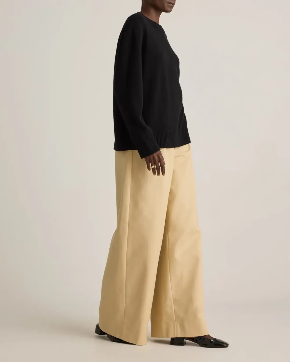 Loose Crew Neck Cashmere Oversized Sweater