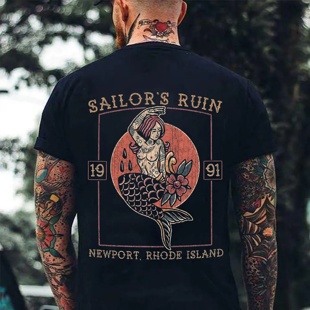 Sailor's Ruin Newport Rhode Island Printed Men's T-shirt