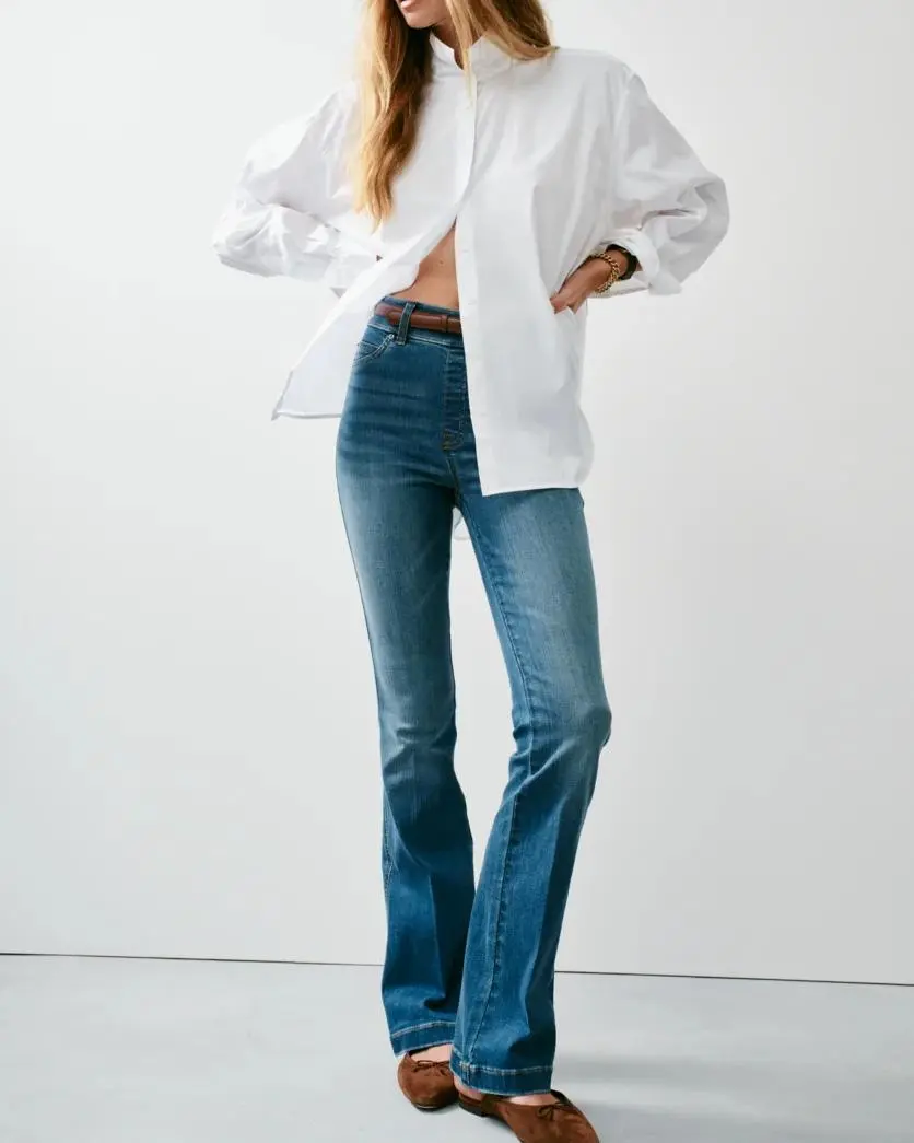 Vintage Indigo Flare Jeans