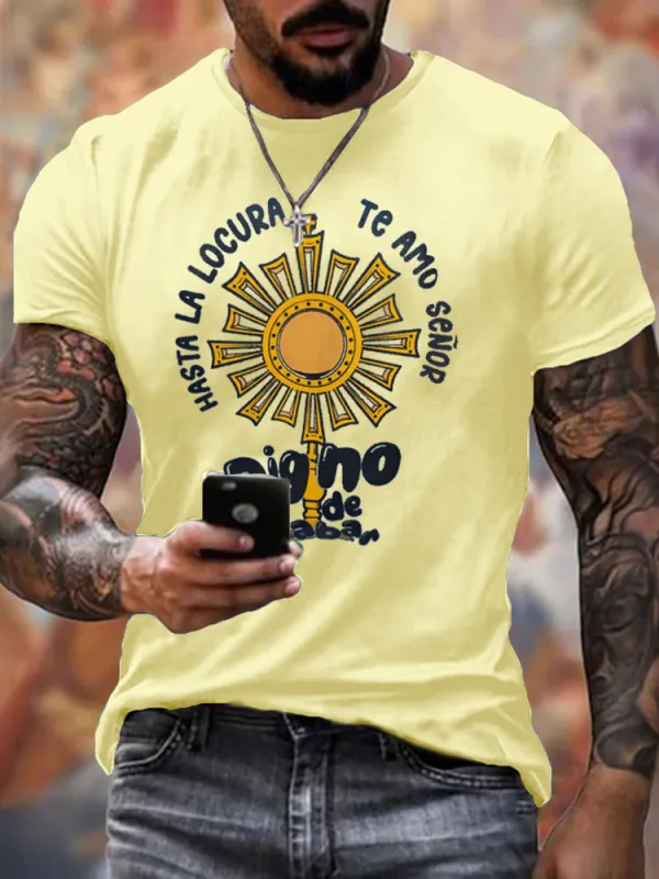Men'S T-Shirt Hasta La Locura Te Amo Senor Apostolic Gifts T-Shirt