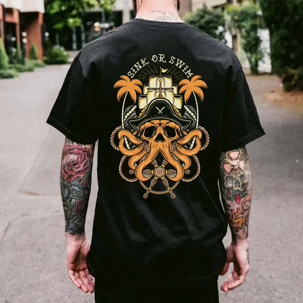 Sink Or Swim Printed Men's T-shirt