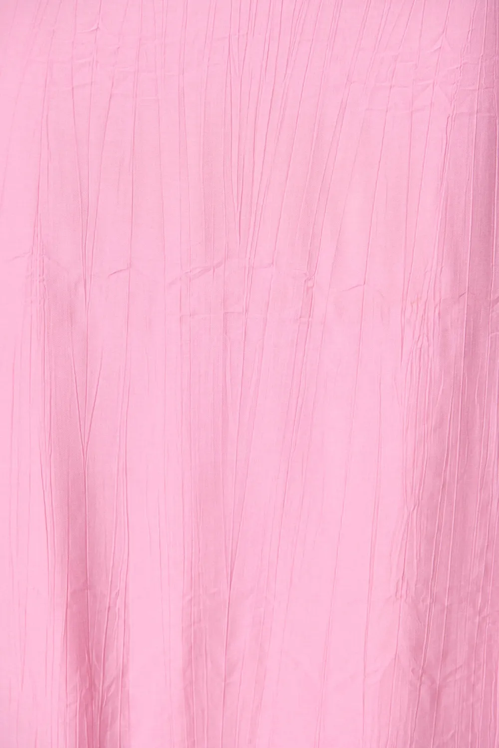 Pink Ruffled Shoulder Maxi Dress