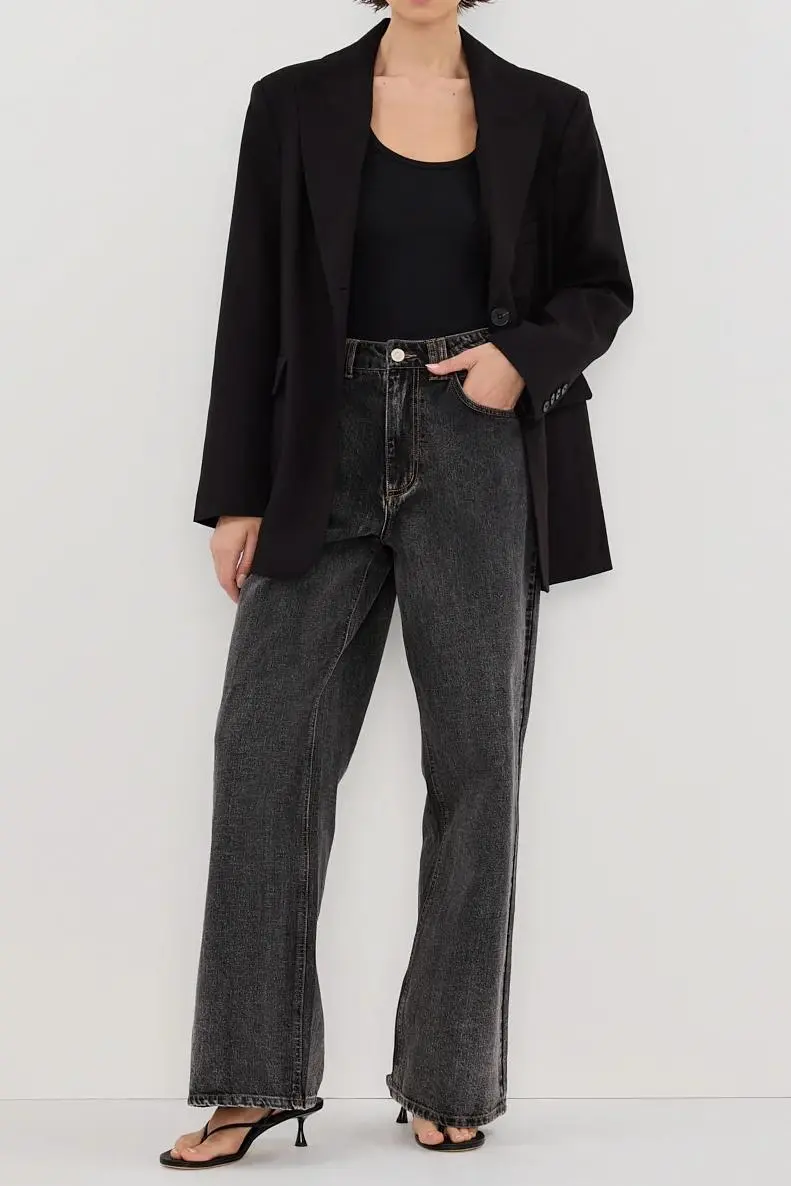 HARLEY BLACK OVERSIZED BOYFRIEND BLAZER