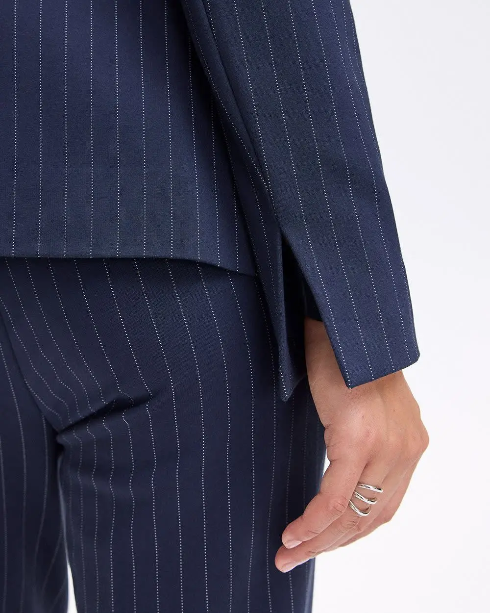 Fitted One-Button Blazer - The Modern Stretch