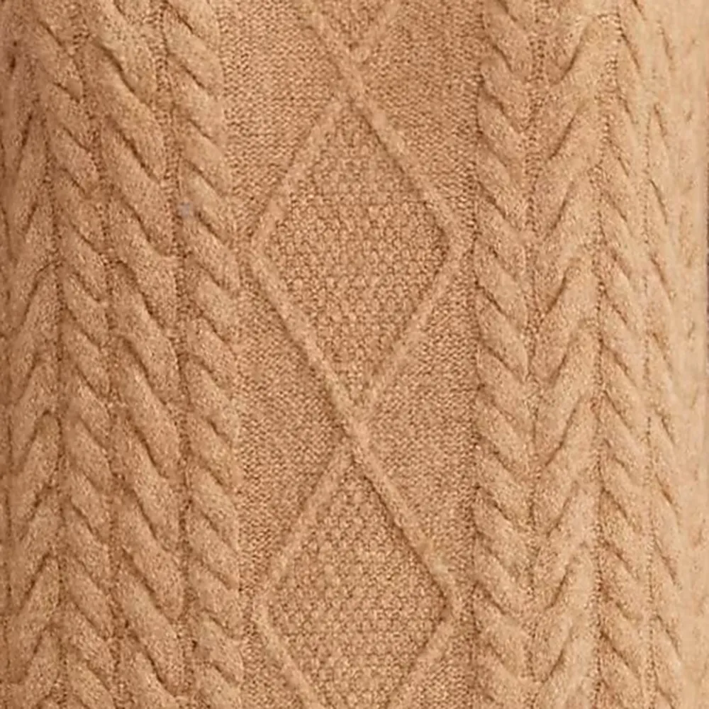 Relaxed Cable-Knit Sweater Dresses