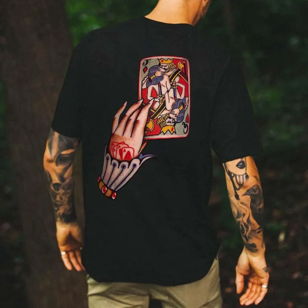 Playing Cards Printed Men's T-shirt