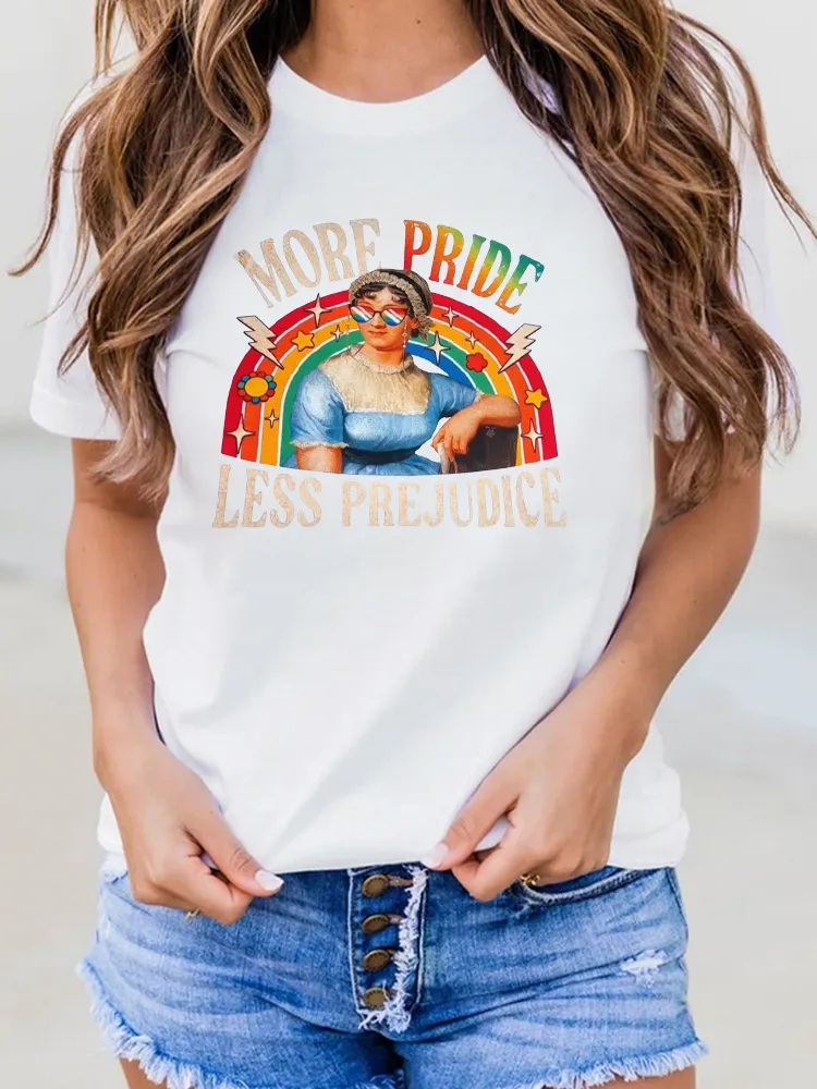 Women'S More Pride Less Prejudice Round-Neck T-Shirt