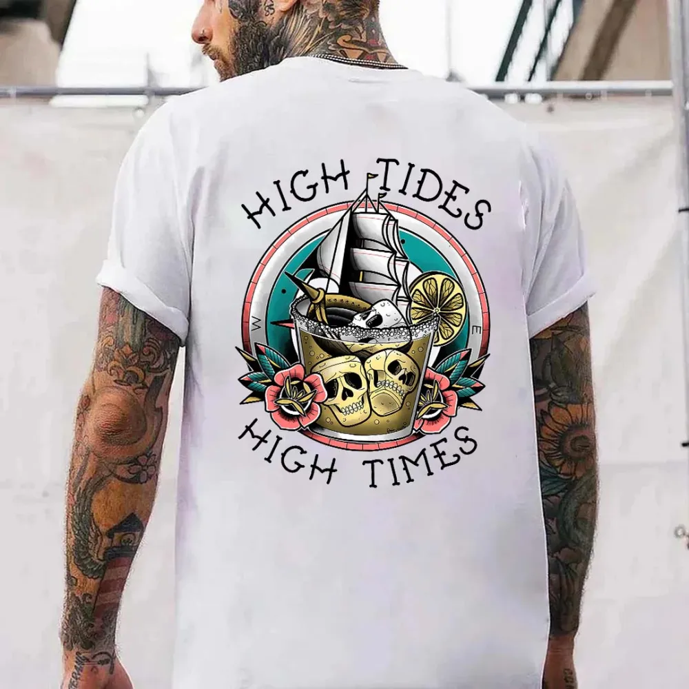 High Tides High Times Printed Men's T-shirt