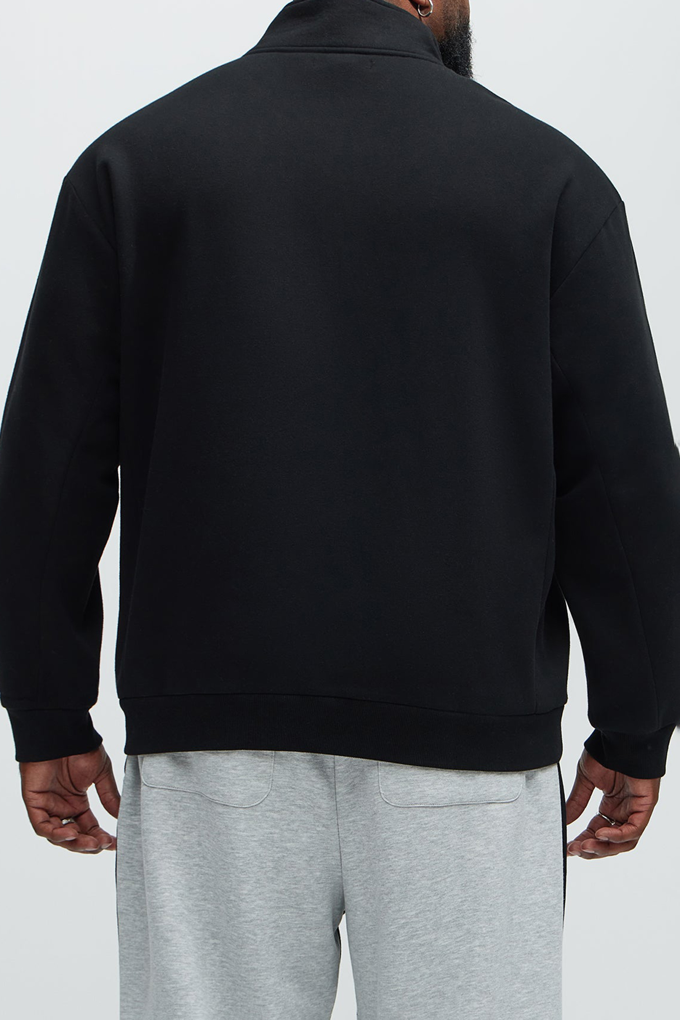 Quarter Zip Collar Sweatshirt