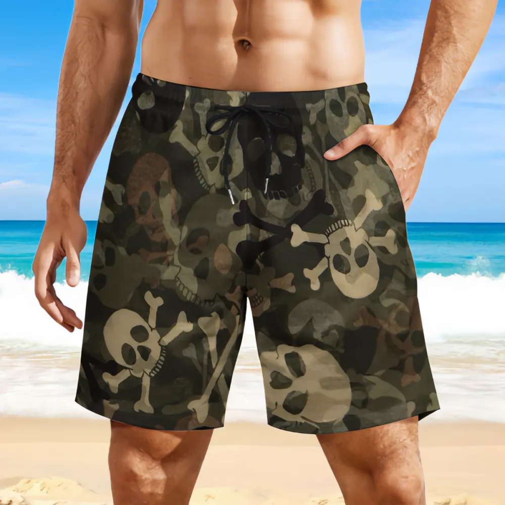 Skeleton Sports Breathable Beach Shorts