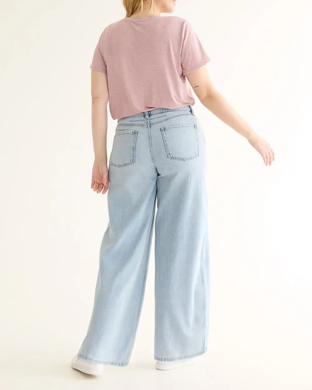 Wide-Leg High-Rise Jean