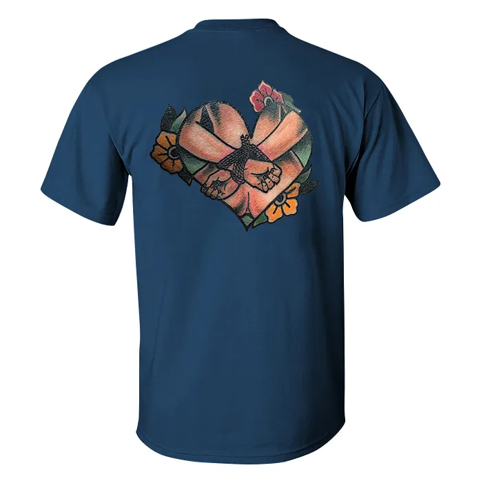 Naked Woman With Her Hands Tied Printed Men's T-shirt
