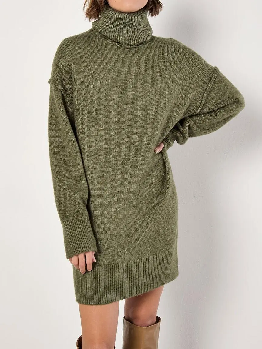 Exposed Seam Jumper Mini Dress