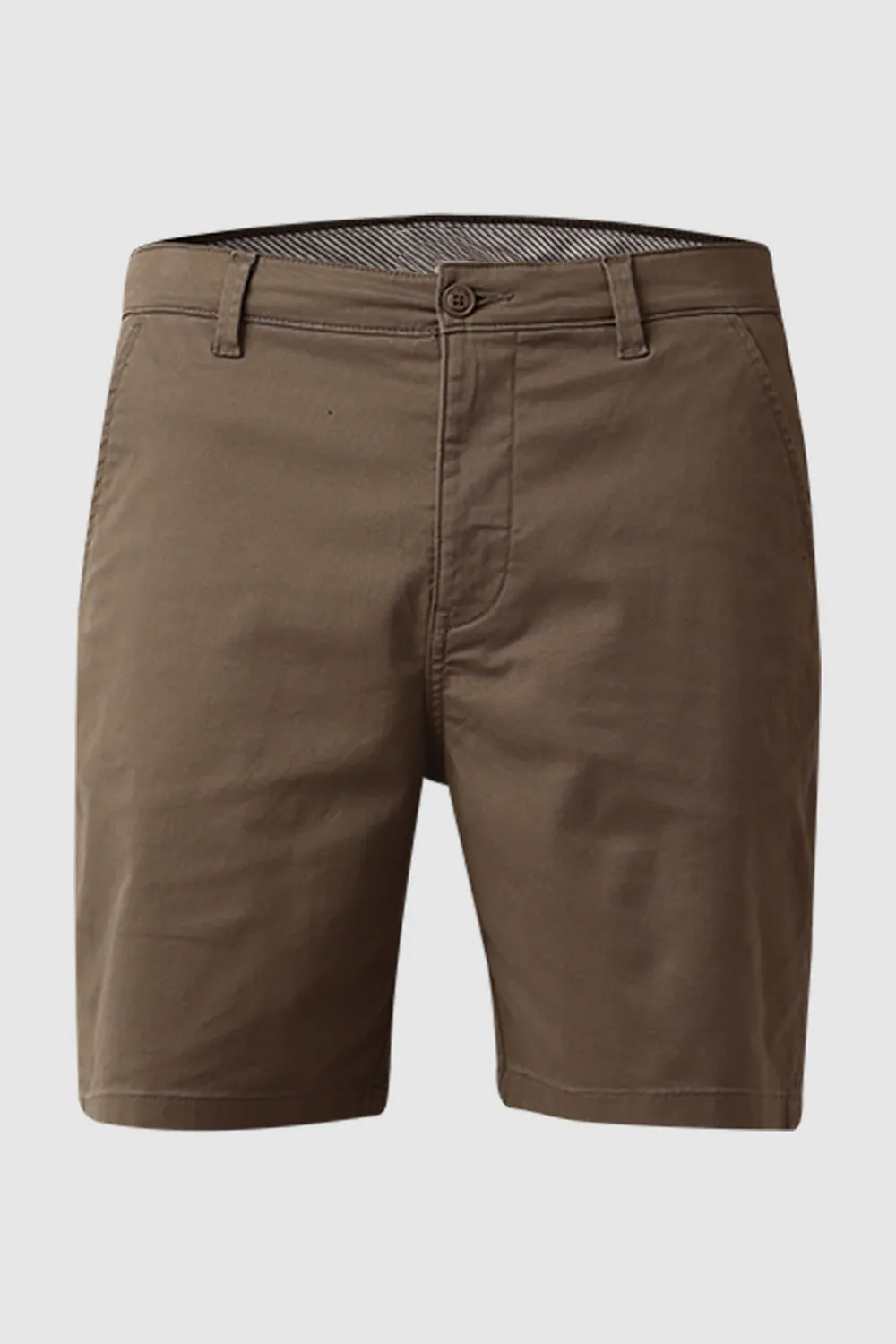 Navy Blue Mid Rise Chino Shorts