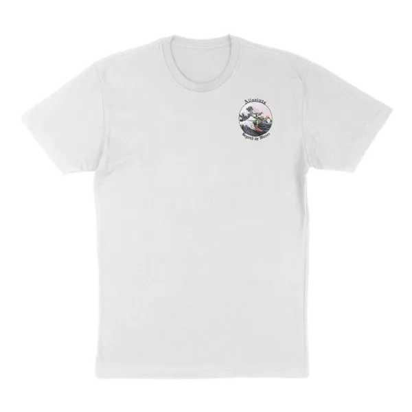 AllSaints Layback T-Shirt With Backprint In White