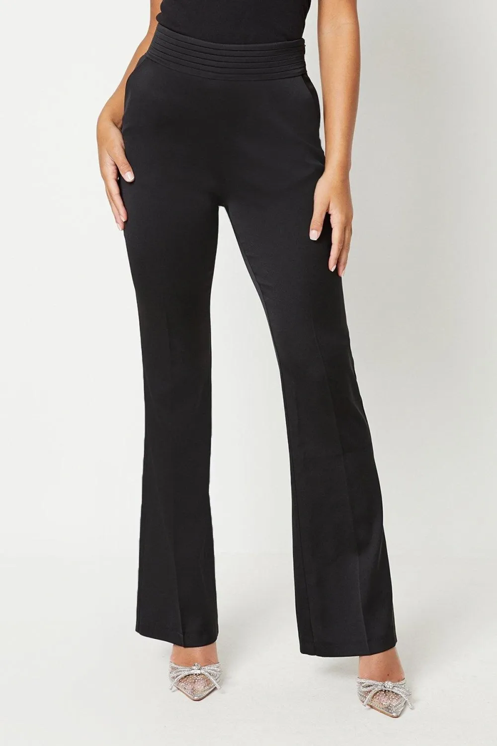 Premium Slim Leg Flare Trouser