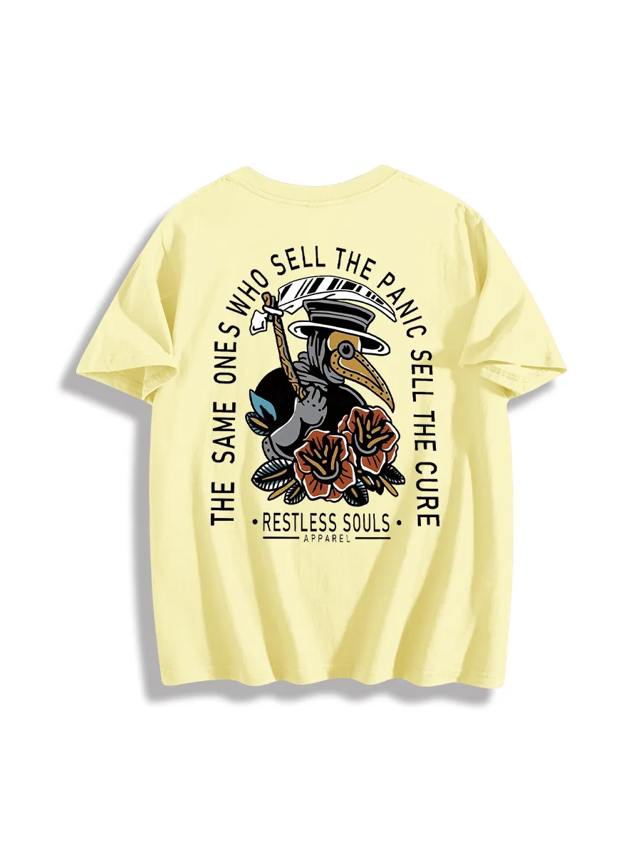 The Same Ones Who Sell The Panic Sell The Cure Printed Men'S T-Shirt