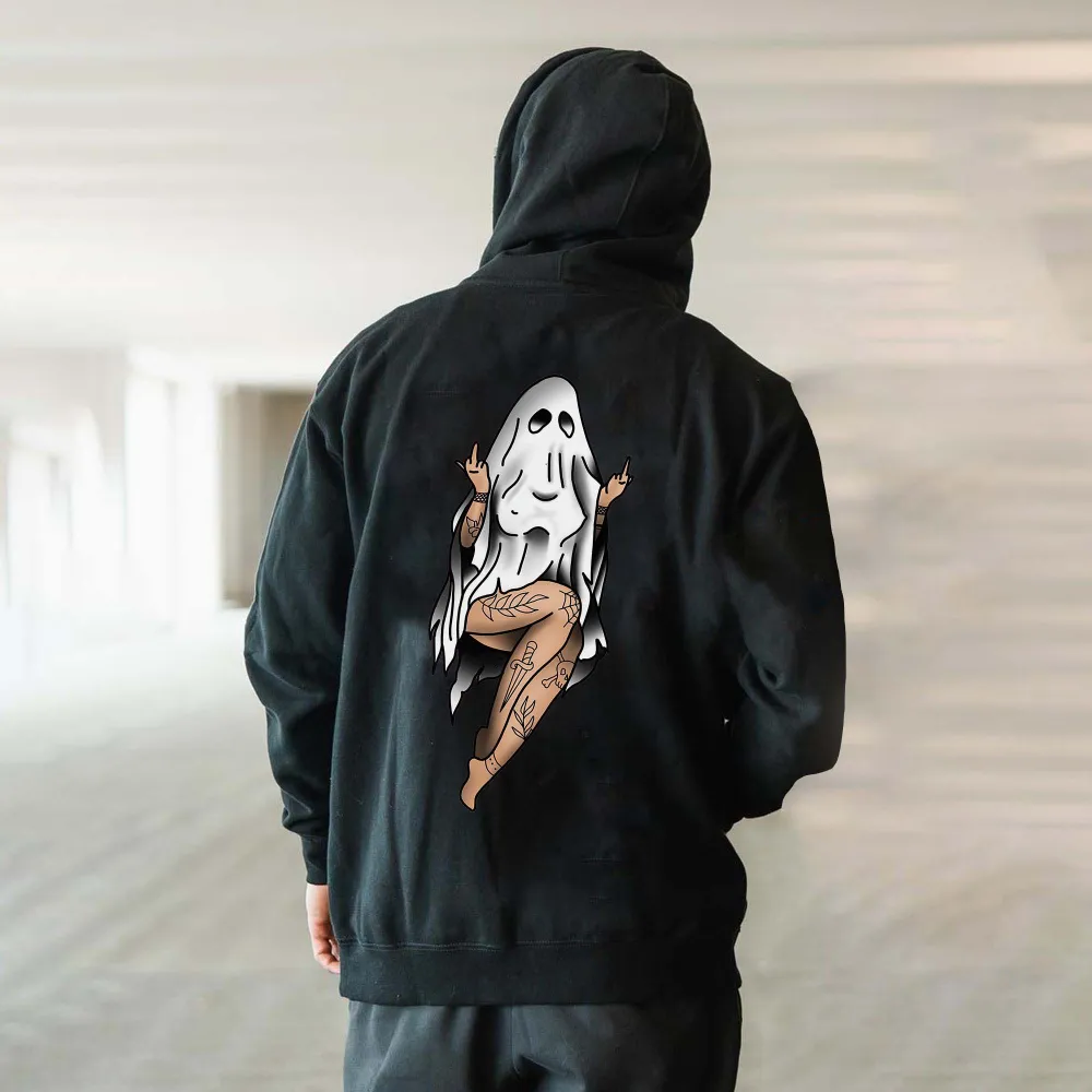 The Woman Under The Sheets Printed Men's Hoodie