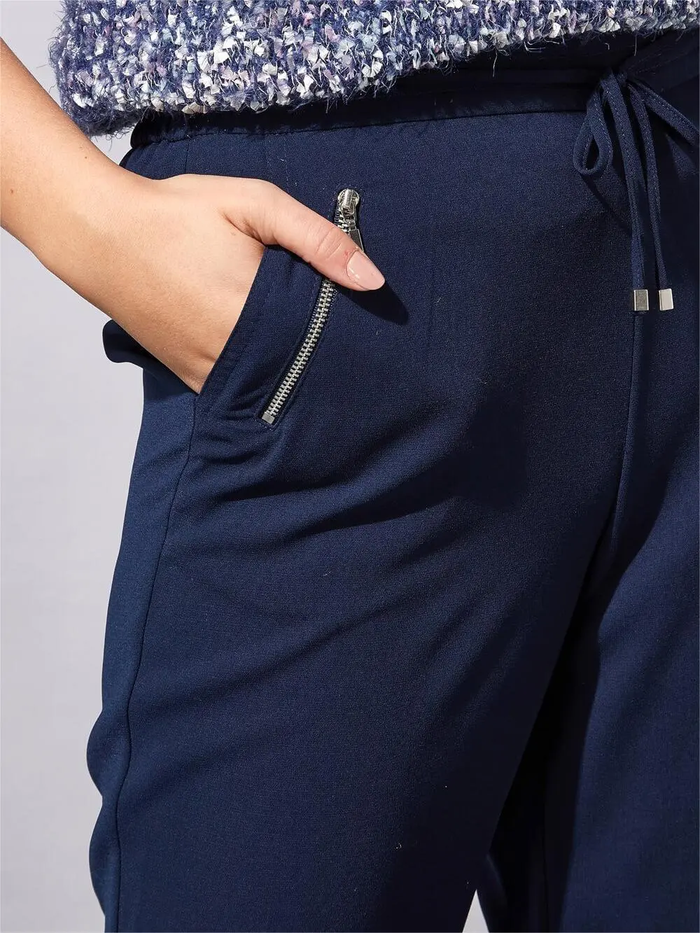 Dark blue comfortable track pants