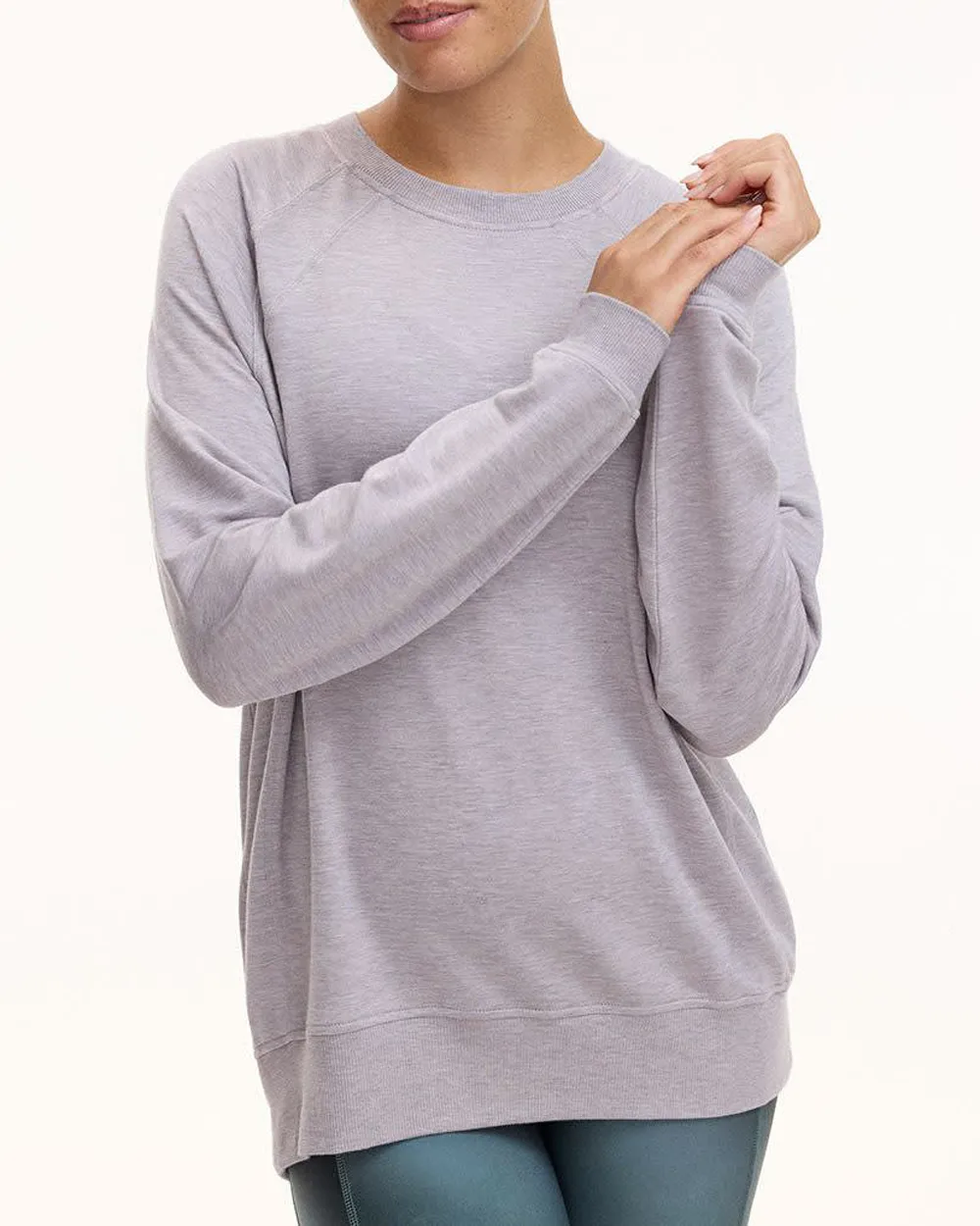 Long-Sleeve French Terry Sweatshirt - Hyba